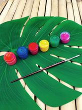 Load image into Gallery viewer, DIY Stationary Pouch Kit with a pack of Fabric Paints | Colour-it-Yourself