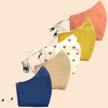 Load image into Gallery viewer, Pack of 5 Candyland | Conical Protective Face Covers with a Pocket, Adjustable Ear Loops and Nose Wire