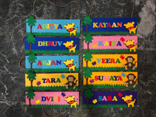 Load image into Gallery viewer, Wooden Nameplates | Many Themes | Personalised Return Gifts