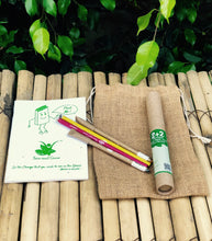 Load image into Gallery viewer, Jute Bag Collection:1 Seed Diary, 2+2 Seed Paper Pen and Pencil Combo