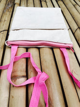 Load image into Gallery viewer, Blank Canvas Sling Bag with Zip Closure: Colour-it-Yourself, Decoupage, Corporate Branding