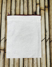 Load image into Gallery viewer, Blank Multi-Purpose Large Canvas Pouch with Zip Closure Set of 5: Colour-it-Yourself, Decoupage