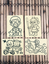 Load image into Gallery viewer, DIY Sand Art Kit: Set for 4 Cards and Coloured Sand in a Pouch