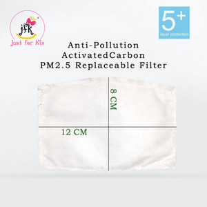 10 Pieces 5 Layers Activated Carbon PM2.5 Replaceable Filter for Added Protection. It can fit all our masks