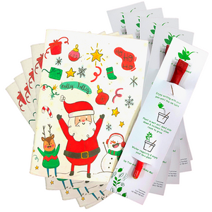 Sow and Grow Christmas Theme Diary and 1 Plantable Pen Combo: Set of 5 | Perfect for Gifting to Kids and Adults
