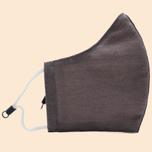 Load image into Gallery viewer, Pack of 3 Monotone: Black, Grey, White | Conical Protective Face Cover with a Pocket, Adjustable Ear Loops and Nose Wire
