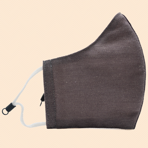 Pack of 3 Monotone: Black, Grey, White | Conical Protective Face Cover with a Pocket, Adjustable Ear Loops and Nose Wire