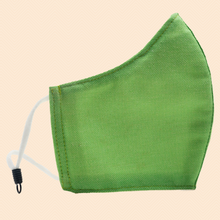 Load image into Gallery viewer, Light Green Colour | Conical Protective Face Cover with a Pocket, Adjustable Ear Loops and Nose Wire
