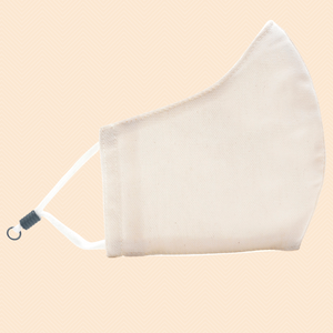 White Colour | Conical Protective Face Cover with a Pocket, Adjustable Ear Loops and Nose Wire