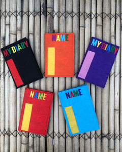 Diary with a Removable Felt Cover | Stylish Pocket to keep a Pen/Pencil | Can be Personalised