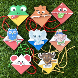 Baby Elephant:Kids 3-in-1 Bookmark Plantable Rakhi