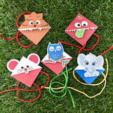 Load image into Gallery viewer, Kids 3-in-1 Bookmark Plantable Rakhi: Set of 5
