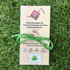 Frog :Kids 3-in-1 Bookmark Plantable Rakhi