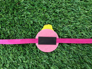 Princess in Yellow | Handmade Magnetic Felt Rakhi