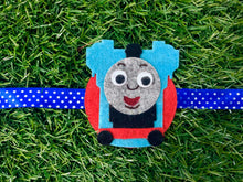 Load image into Gallery viewer, Blue Train | Handmade Magnetic Felt Rakhi
