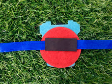 Load image into Gallery viewer, Blue Train | Handmade Magnetic Felt Rakhi
