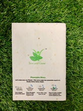 Load image into Gallery viewer, Rakhi themed Plantable Diary + 4 Plantable Pencils and 4 Plantable Pens in a Jute Bag
