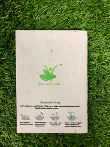 Rakhi Themed Plantable Seed Diary for Writing, Sketching, Drawing