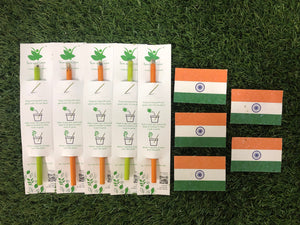 Plantable Pencil + Plantable Flag Badge Combo: Set of 5