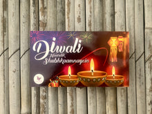 Load image into Gallery viewer, Diwali Themed Chocolates in a Wooden Box: Set of 3 Assorted Designs
