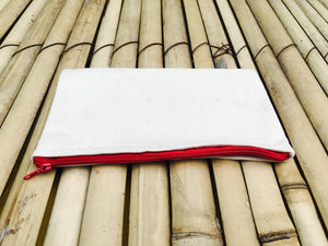 Blank Canvas Pouch with Zip Closure Set of 5: Colour-it-Yourself, Decoupage, Corporate Branding
