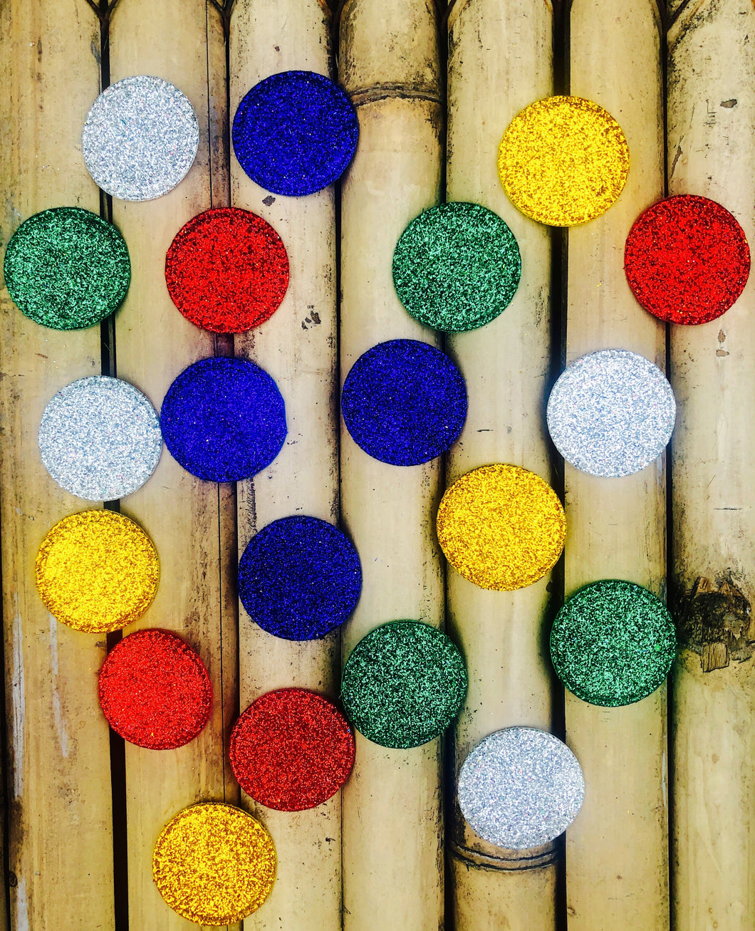 Glitter Foam Circles Pack of 50 Multicolour: For DIY Craft Projects and Decoration