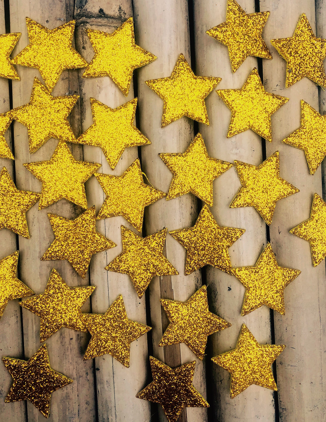 Glitter Foam Stars Pack of 50 Golden Colour: For DIY Craft Projects and Decoration