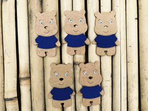 Felt Animals Many Styles| Set of 5 | DIY Crafting, Gift Packing and Decoration