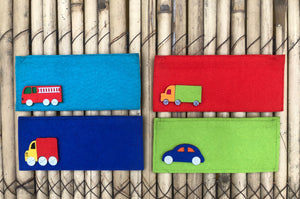 Felt Pouches with a Zip Closure | Set of 4 | Eco-friendly Useable gift