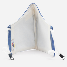 Load image into Gallery viewer, Dark Blue Colour | Conical Protective Face Cover with a Pocket, Adjustable Ear Loops and Nose Wire
