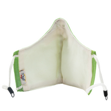 Load image into Gallery viewer, Light Green Colour | Conical Protective Face Cover with a Pocket, Adjustable Ear Loops and Nose Wire
