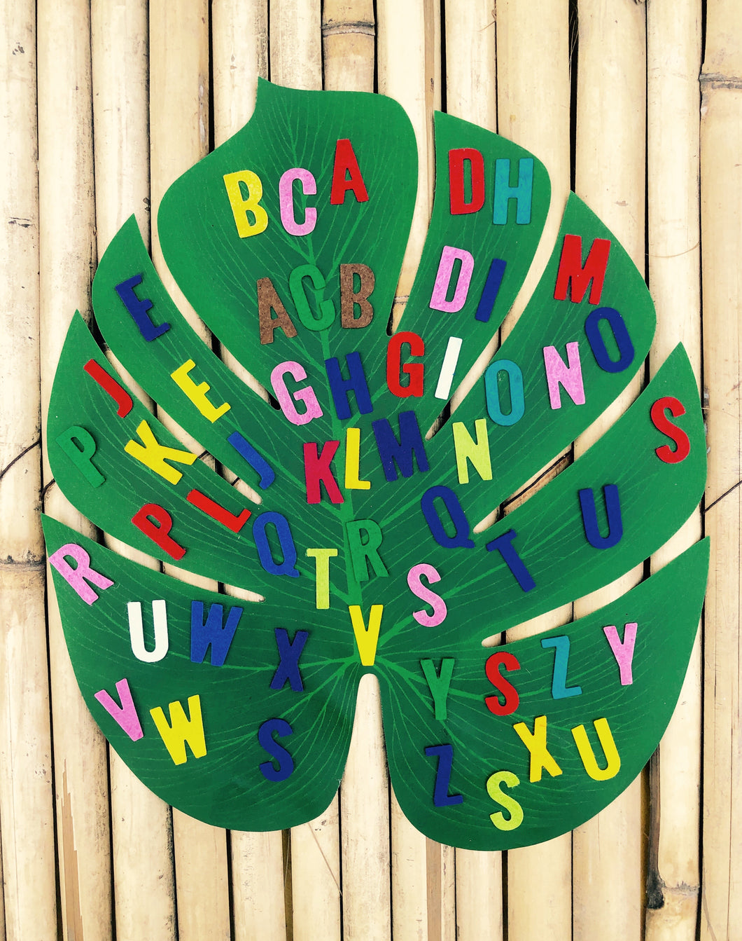 Felt Alphabets A-Z 100 Count: Assorted, Multi-colour for DIY Craft Projects