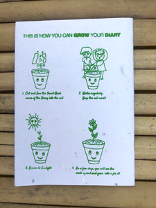 Sow and Grow Eco-Friendly Plantable Seed Diary for Writing, Sketching, Drawing