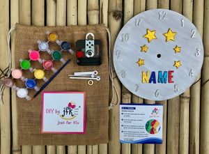 DIY Wooden Clock Kit | Colour-it-Yourself