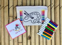 Load image into Gallery viewer, DIY Stationary Pouch Kit | Many Themes |  Colour-it-Yourself

