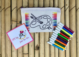 DIY Stationary Pouch Kit | Many Themes |  Colour-it-Yourself