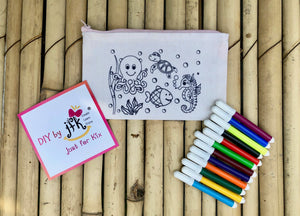 DIY Stationary Pouch Kit | Many Themes |  Colour-it-Yourself