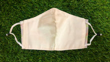 Load image into Gallery viewer, Off-White Colour | Conical Protective Face Cover with a Pocket, Adjustable Ear Loops and Nose Wire
