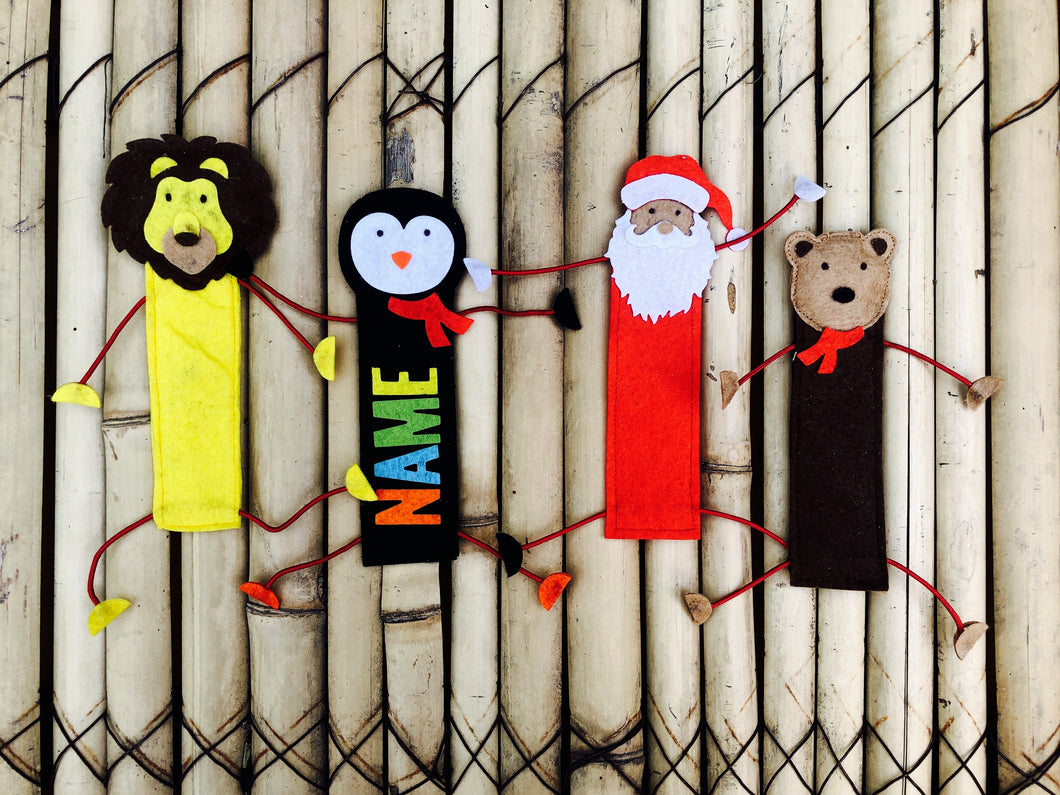 Cute Felt Bookmarks in Animal Themes | With or Without Personalisation