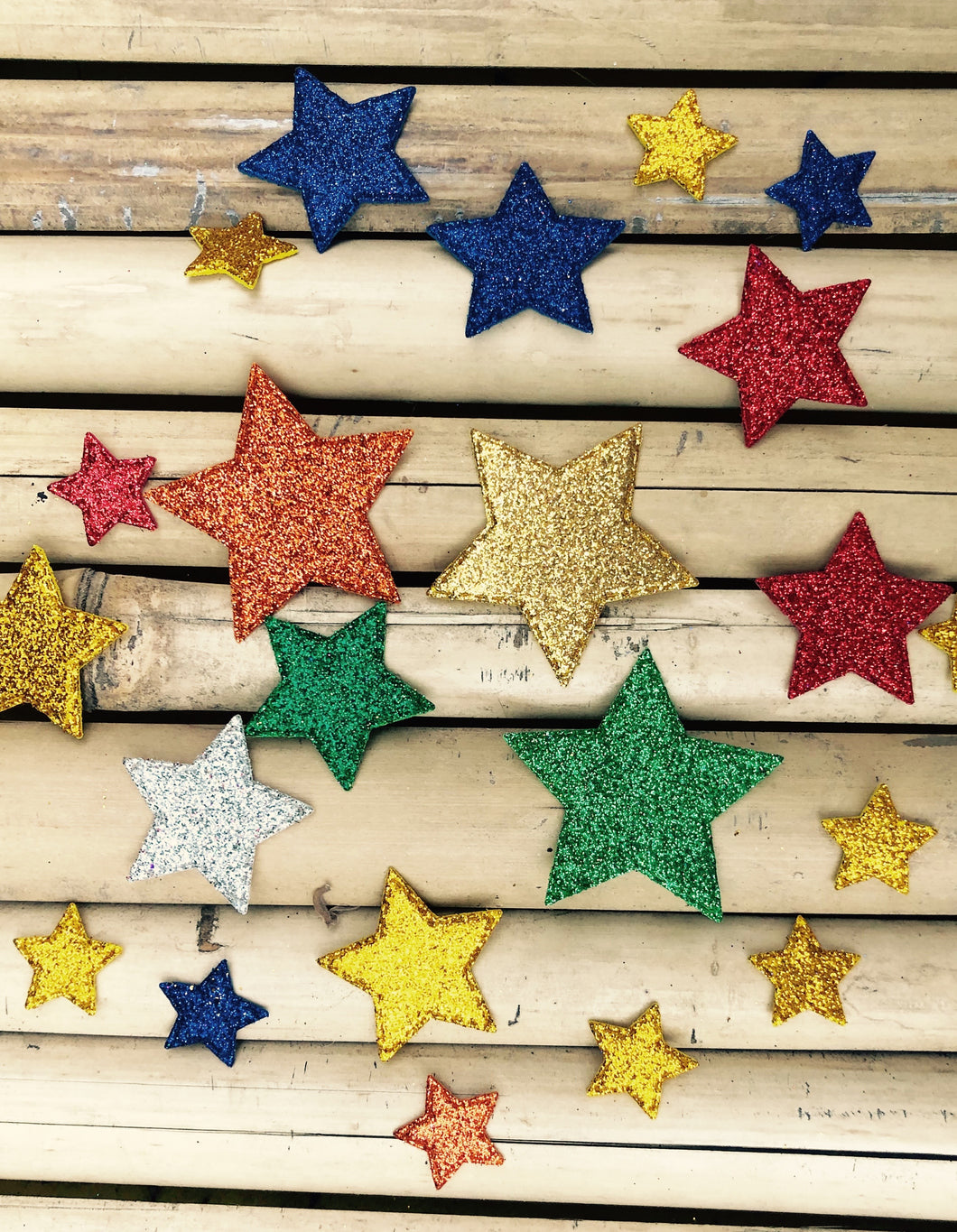 Glitter Foam Stars Pack of 50 Multicolour: For DIY Craft Projects and Decoration