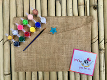 Load image into Gallery viewer, DIY Jute Folder Kit with a pack of Paints: Colour it Yourself

