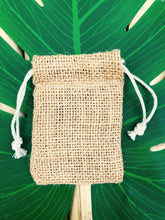 Load image into Gallery viewer, Jute Potli Natural | Set for 5 | For Small Gift Packaging, Jewellery Packaging
