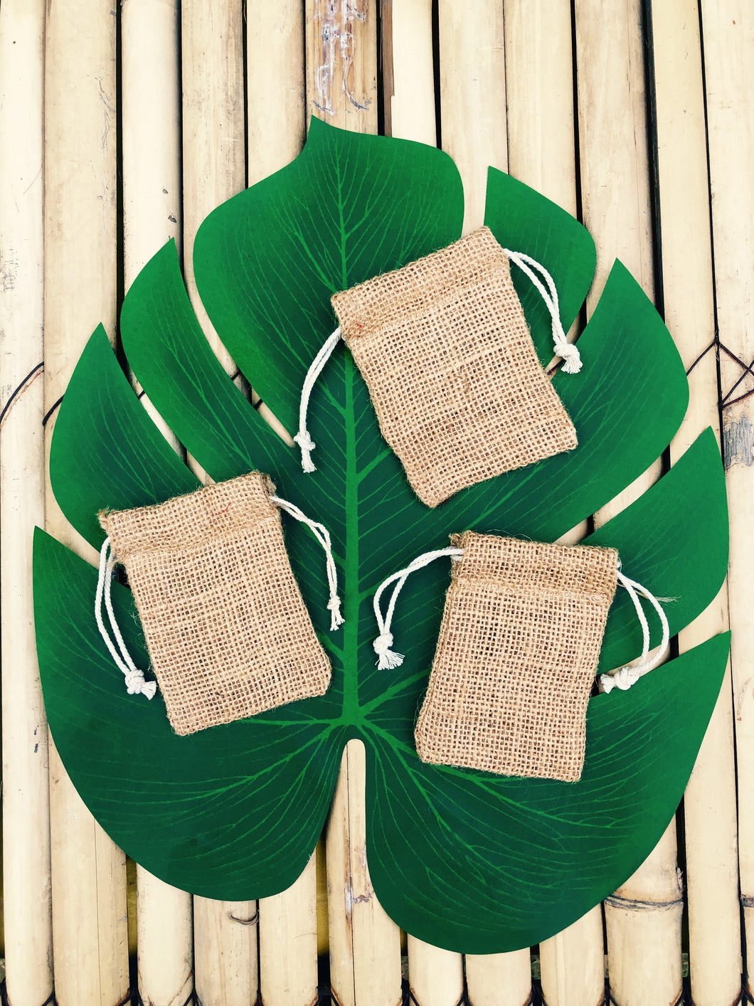 Jute Potli Natural | Set for 5 | For Small Gift Packaging, Jewellery Packaging