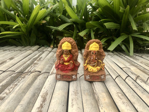 Plantable Seed Ganesha and Lakshmiji with Marigold and Tulsi Seeds: DIY Grow Kit